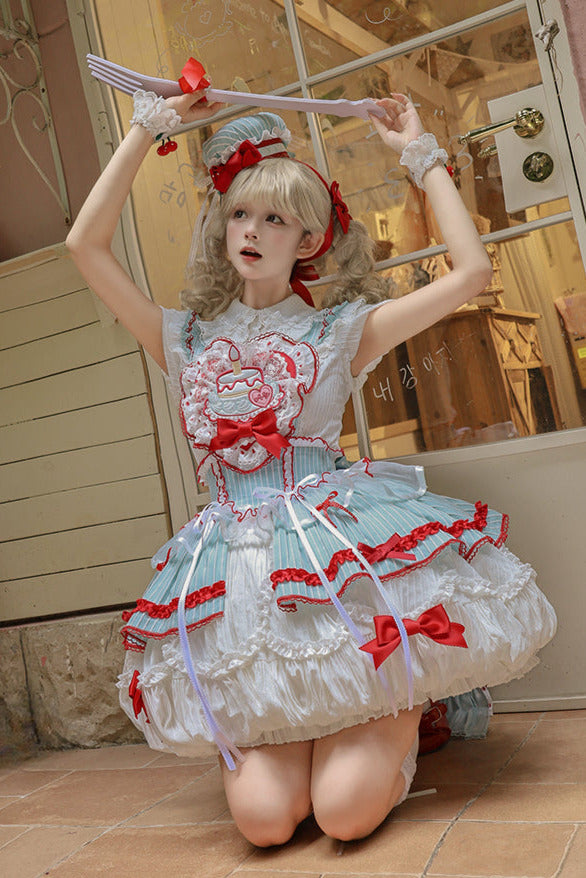 [pre-order Deadline: September 27] Twin Tiered Lolita Series Hair Accessories + Ribbon