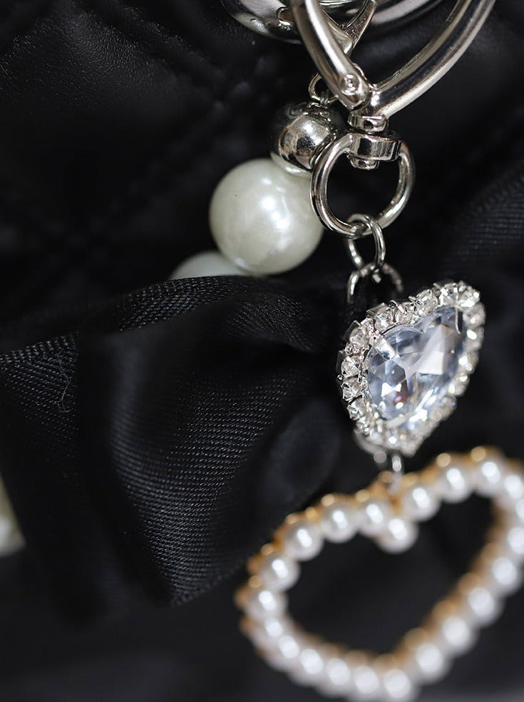 Pearl Chain Quilted Mini Bag