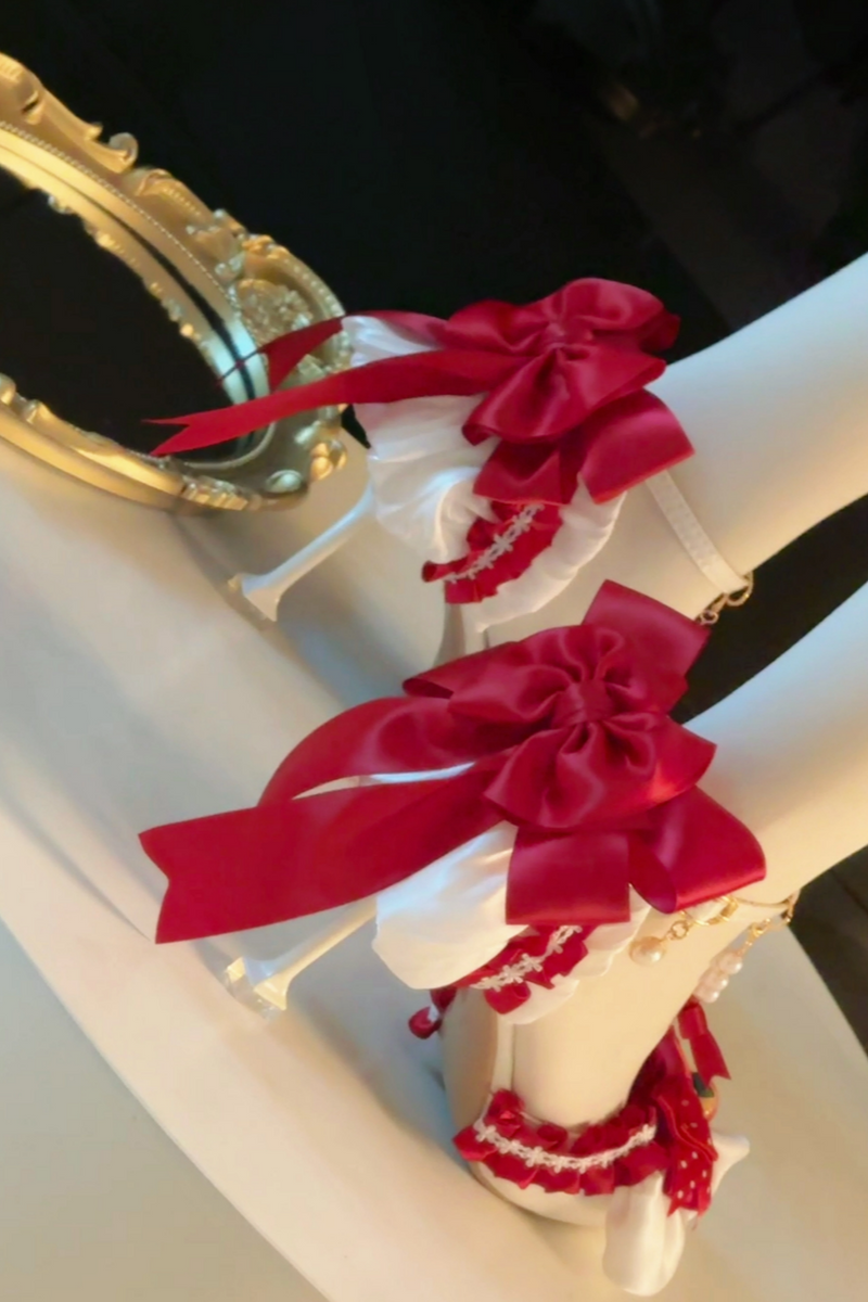 Ribbon Strawberry Cake Lolita Heels