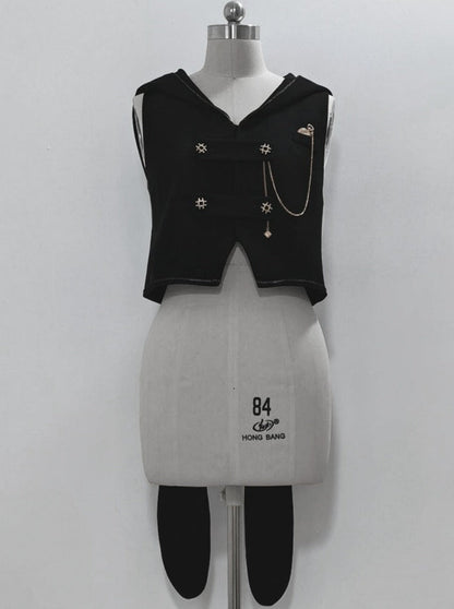 Dark Prince Hooded Cape + Rabbit Hooded Vest + Pumpkin Pants + Ruffle Shirt + Big Waist Ribbon [pre-order]