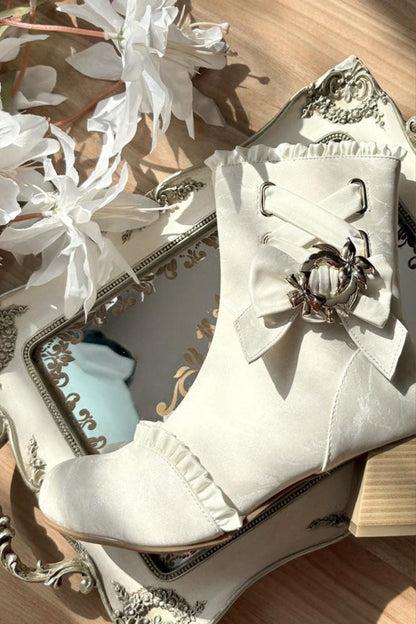Lolita Classical Ribbon Short Boots