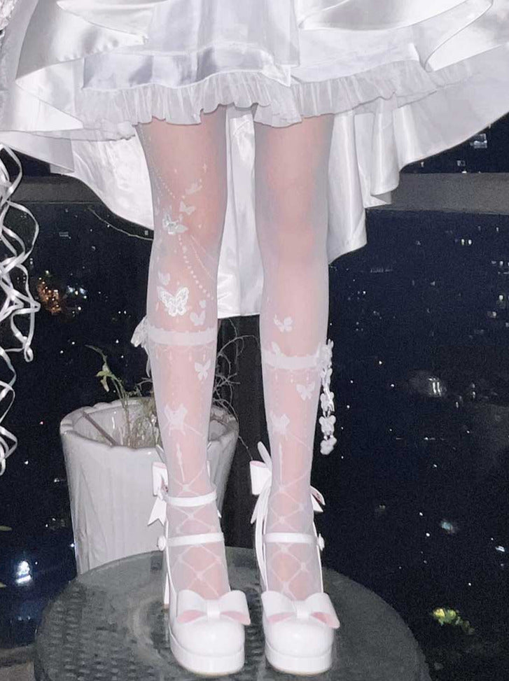 Bunny Ear Ribbon High Heels