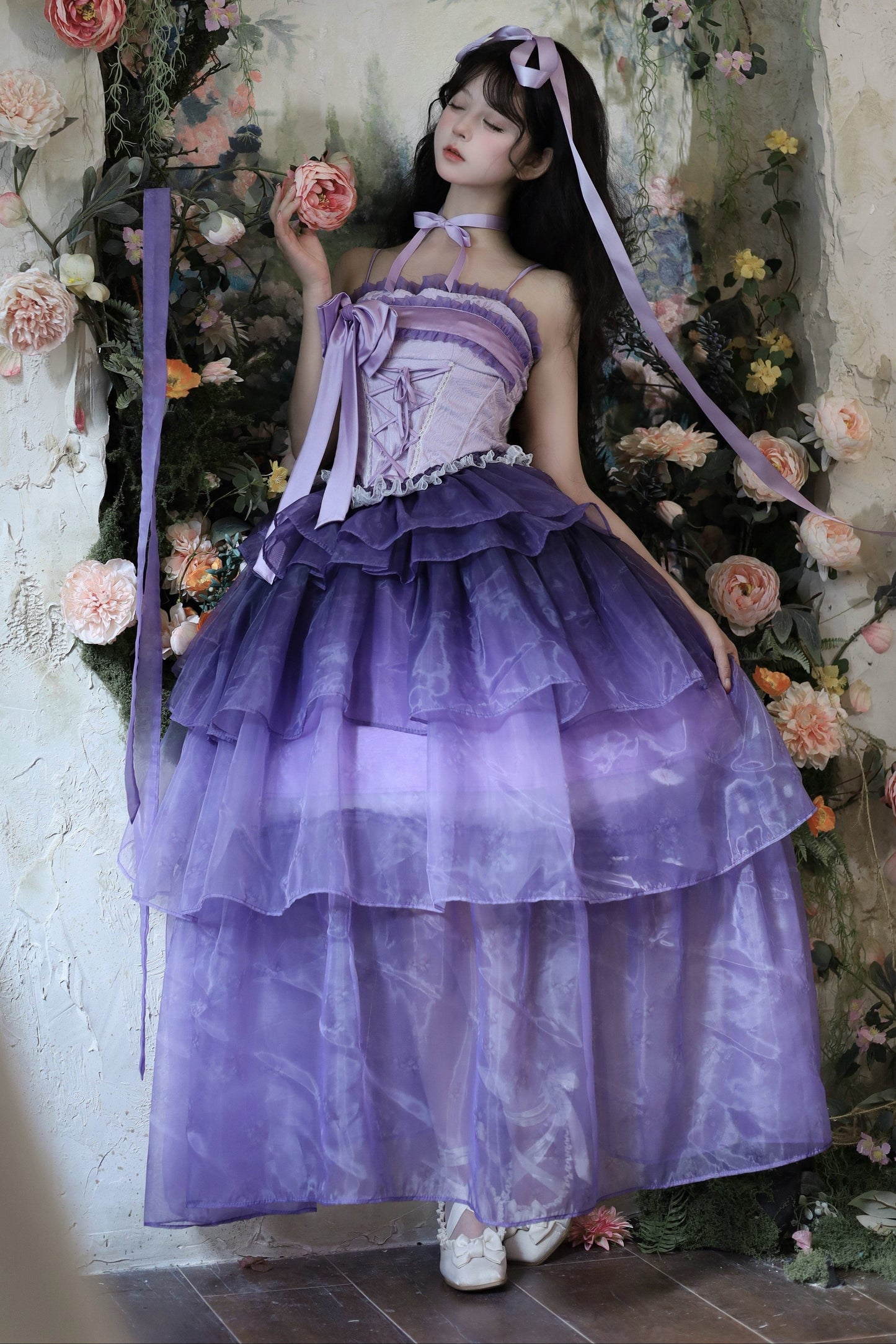 Lily Wisteria Top + Ruffle Skirt