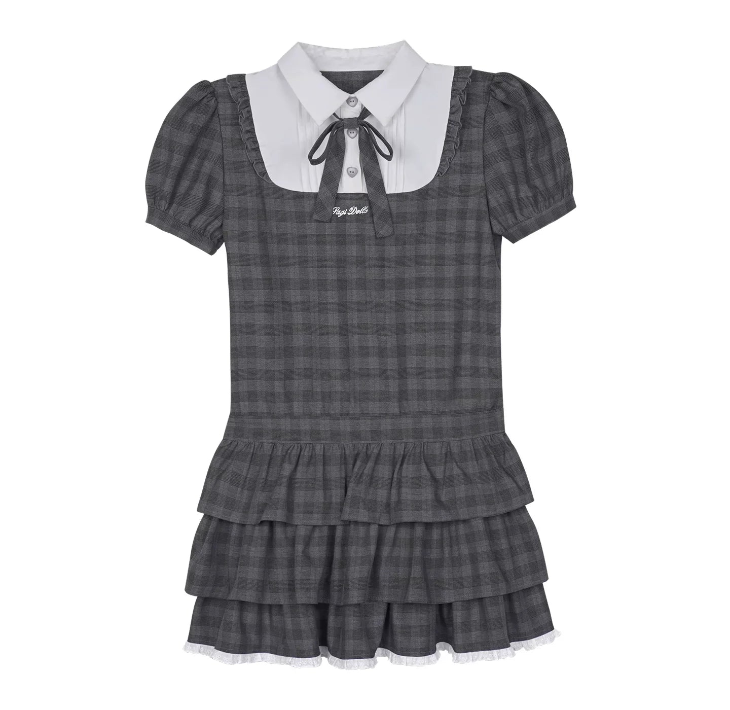Plaid Tiered Dress