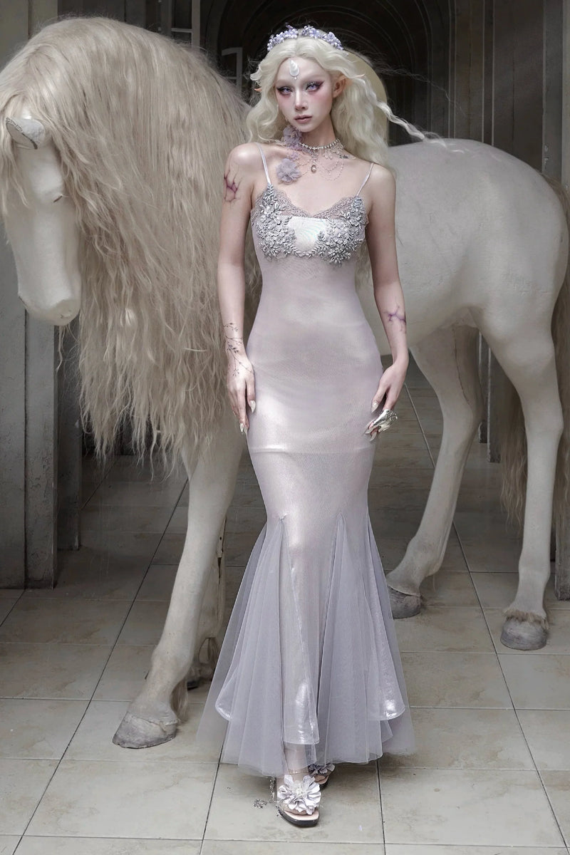 Moonlight Beast Mermaid Dress + Tube Top + Necklace