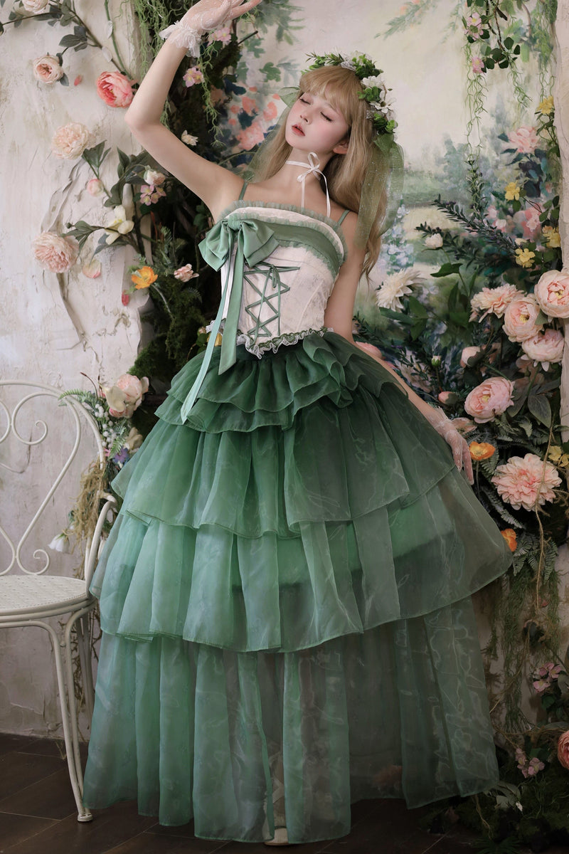 Lily Wisteria Top + Ruffle Skirt