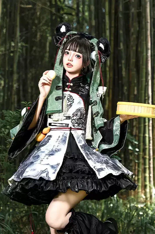 [pre-order] Bamboo Chinese-style Panda Dress Suit