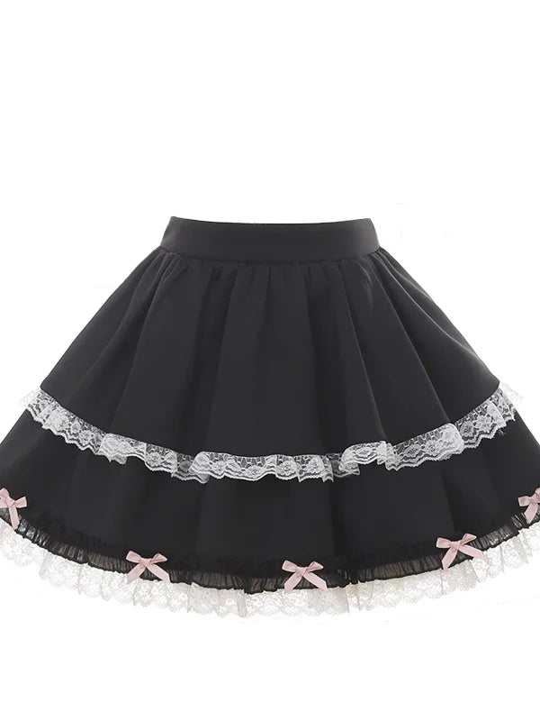 Bear Angel One-shoulder Top + Tiered Skirt