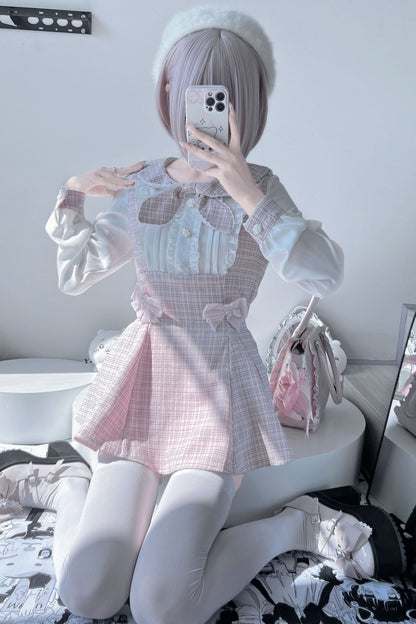 Ribbon Tie Long Sleeve Fragrance Suit