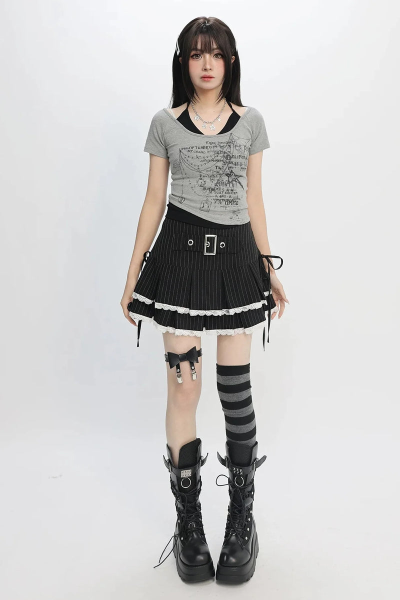 Star Print Y2k Top