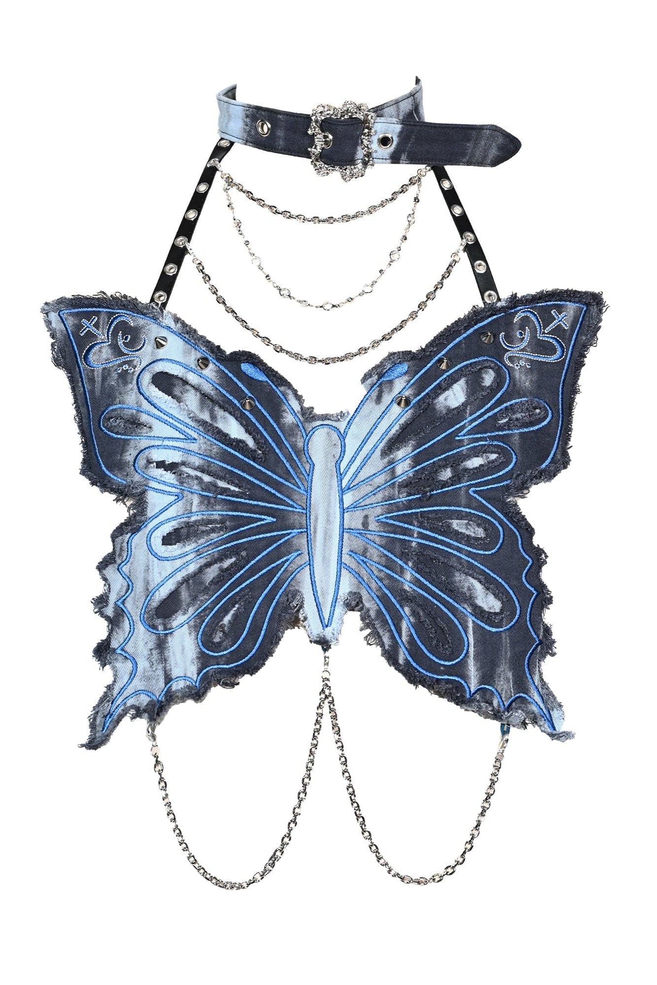[pre-order] Virtual Sheer Top + Chain Butterfly Tube Top
