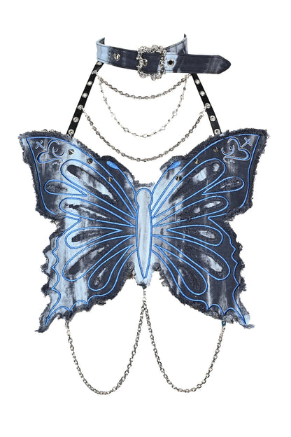 [pre-order] Virtual Sheer Top + Chain Butterfly Tube Top