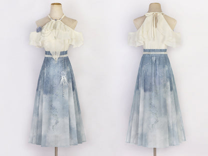 Improved Hanfu Horse Face Skirt Set