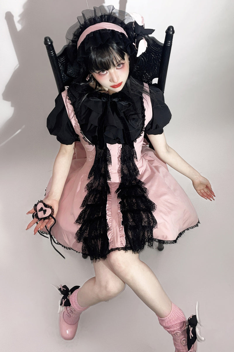 Little Angel Dark Gothic Lace Dress