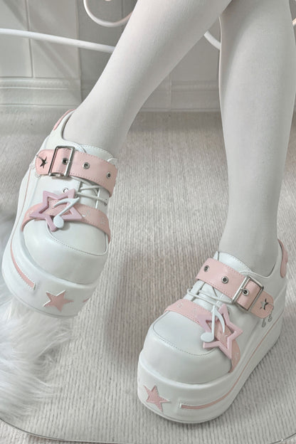 [pre-order] Star Melody Punk Strap Platform Shoes