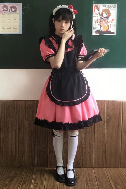 Mint Black Berry Lolita Dress + Apron + Tie