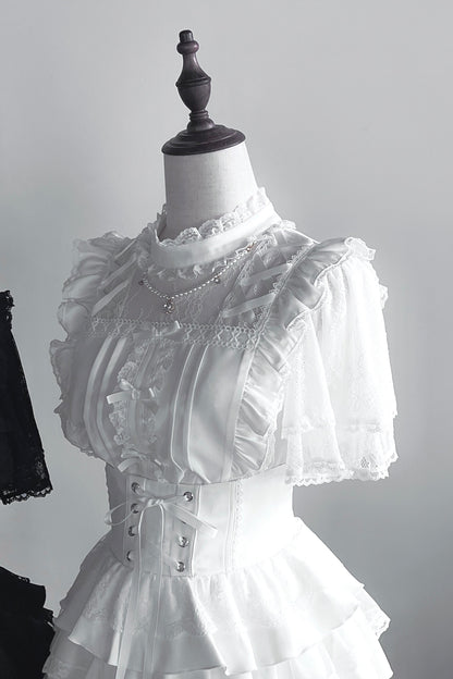 Jirai Lace Top + Tiered Skirt