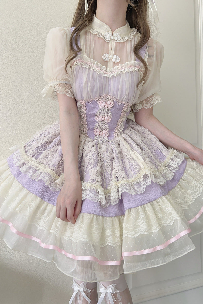 Sweet Girly Ballet Style Lolita Suspender Jsk Dress