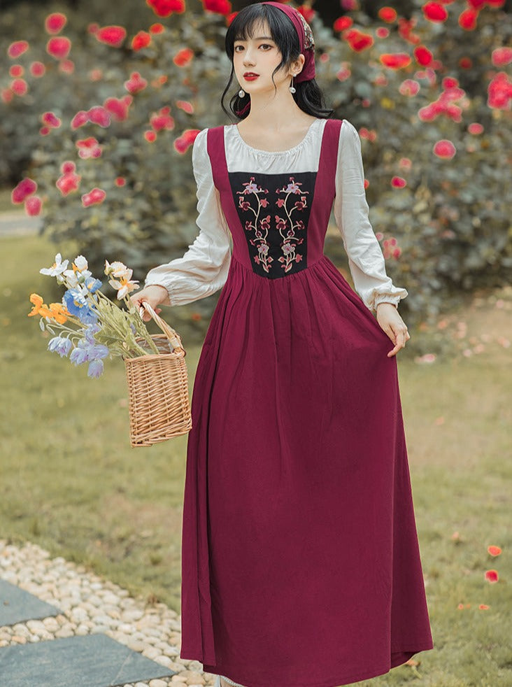 Two Piece Paneled Country Dress