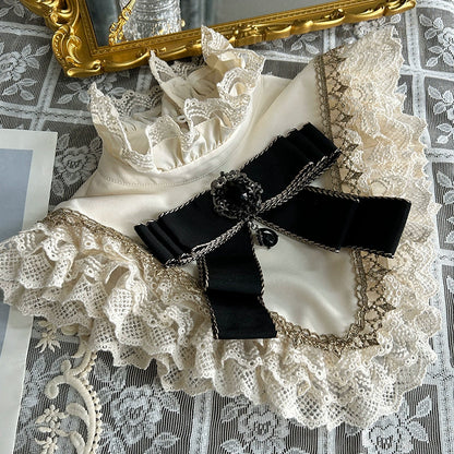 Black Cat Ruffle Clock Lolita Dress + Pumpkin Pants