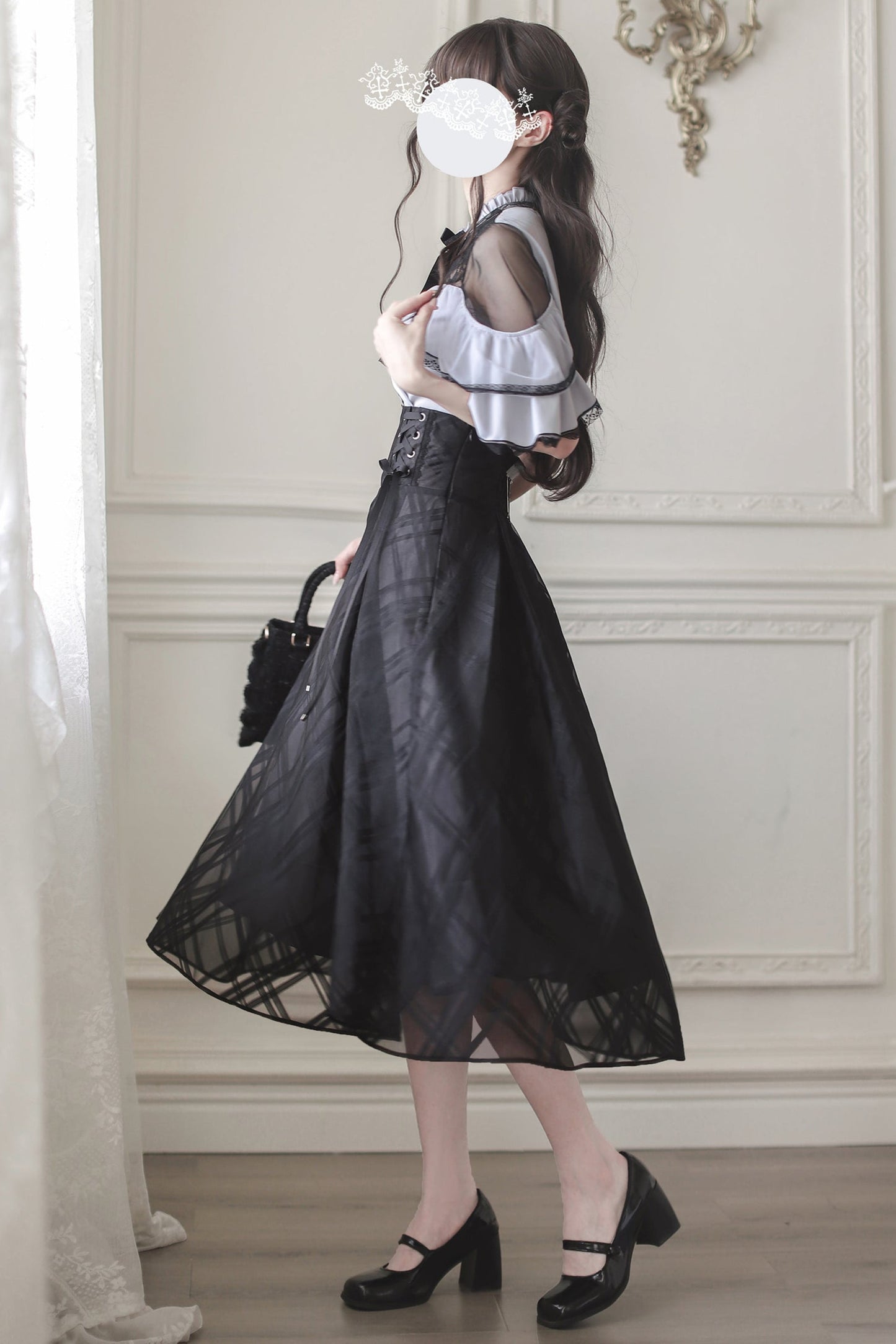 [reservations] Dark Top + Long Skirt + Ribbon