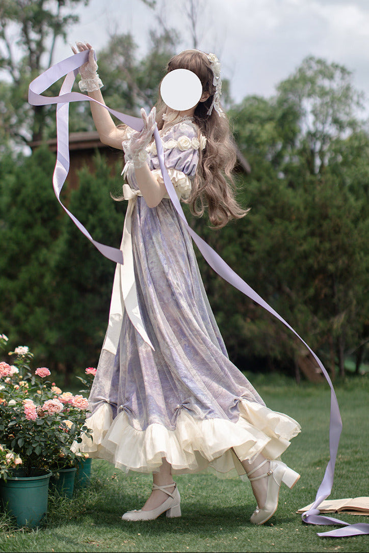[order Deadline: December 30] Sun and Moon Poem Oil Paint Rose Dress Complete Set