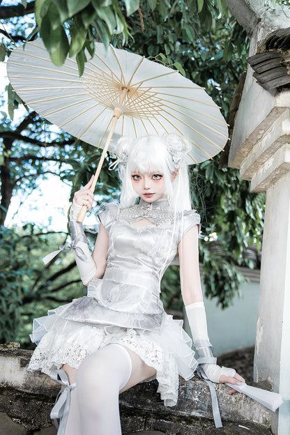 Silver Moon Lolita Apron Dress