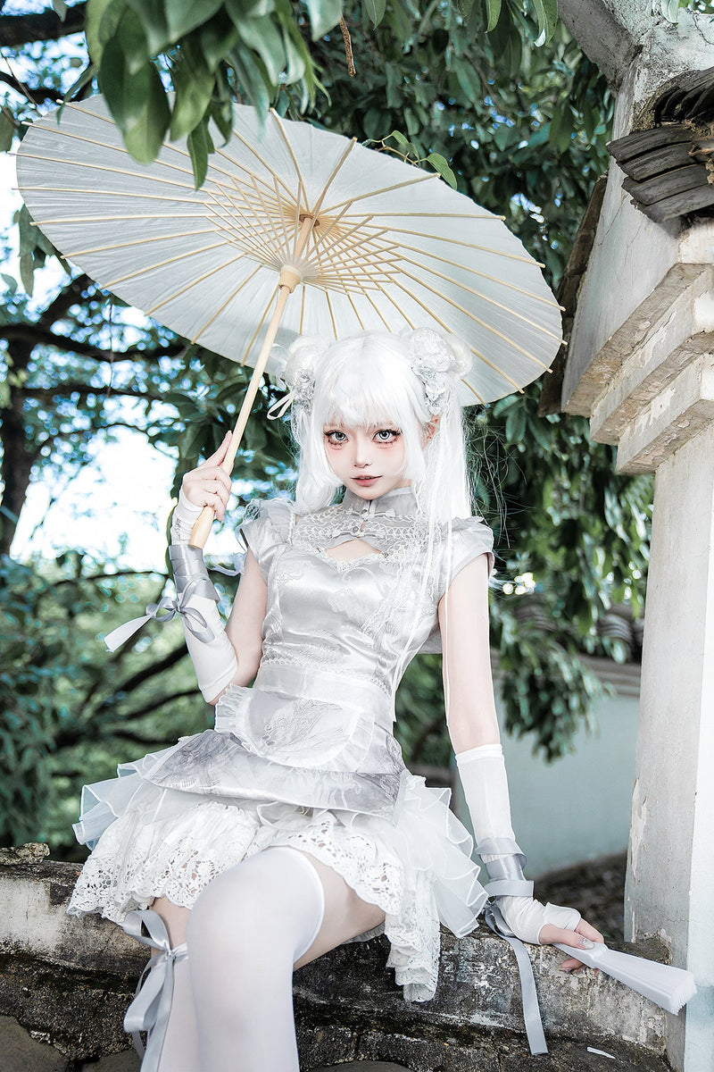 Silver Moon Lolita Apron Dress