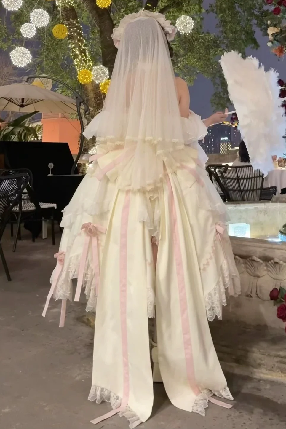 Sweet Princess Dress + Train + Veil + Accessories