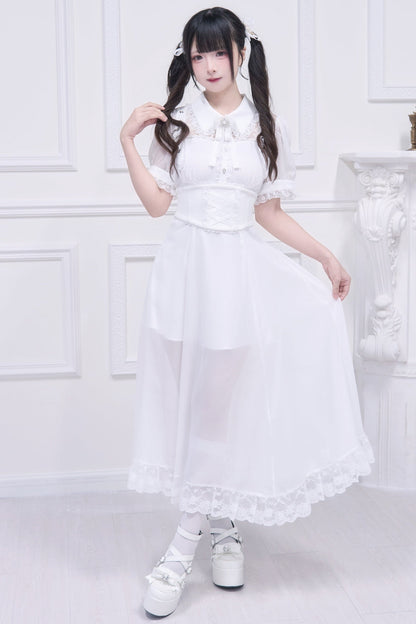 Subculture Sheer Top + Long Skirt