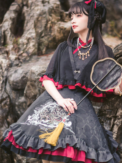 Chinese-style Nine-tail Fox Lolita Dress Set