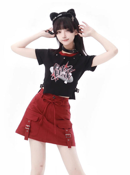 Wind Boy Summer Loose Couple Ripped Suit
