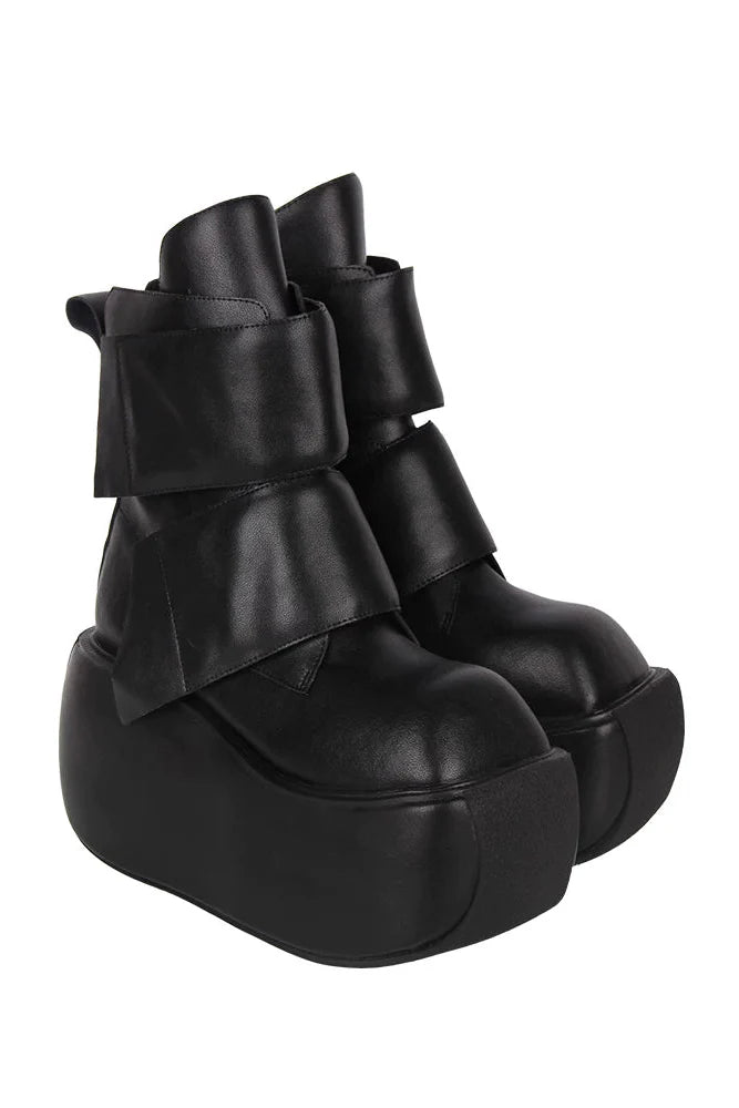 Dark Punk Mid-calf Boots