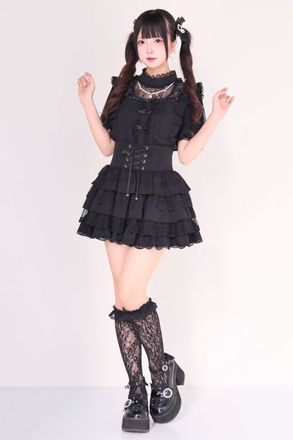 Jirai Lace Top + Tiered Skirt