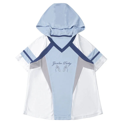 Sporty Top + Hooded Top + Tiered Culottes