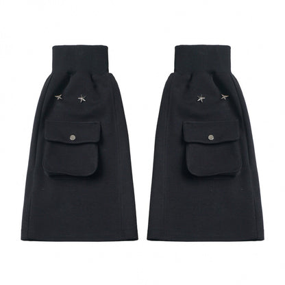 Nautical Log Hooded Jacket + Loose Shirt + Pants + Culottes + Tie + Leg Warmers