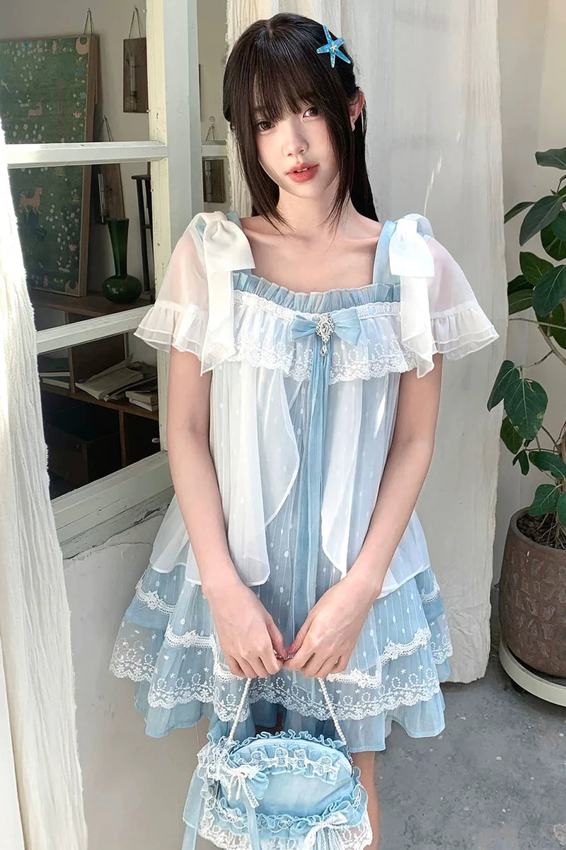 Floating Dream Lace Dress + Skirt + Bag