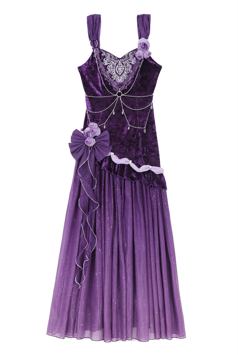 [pre-order] Mysterious Nocturne Lolita Suspender Mermaid Dress