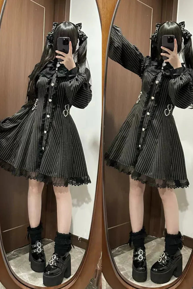 [pre-order] Jirai Ribbon Off-shoulder Dress