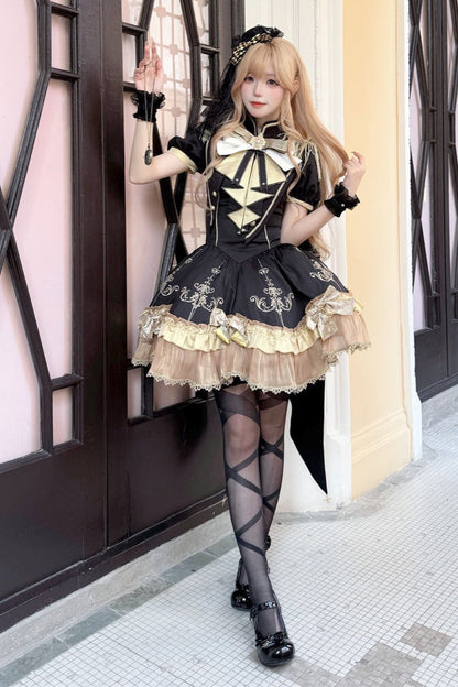 Dark Lolita Dress + Shawl