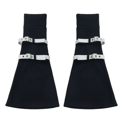 Black Slimming Jacket + Hoodie + Skirt + Leg Warmers