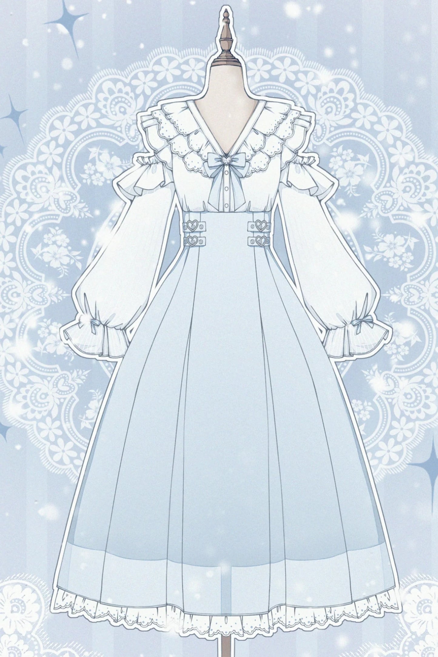Ruffled Long Dress