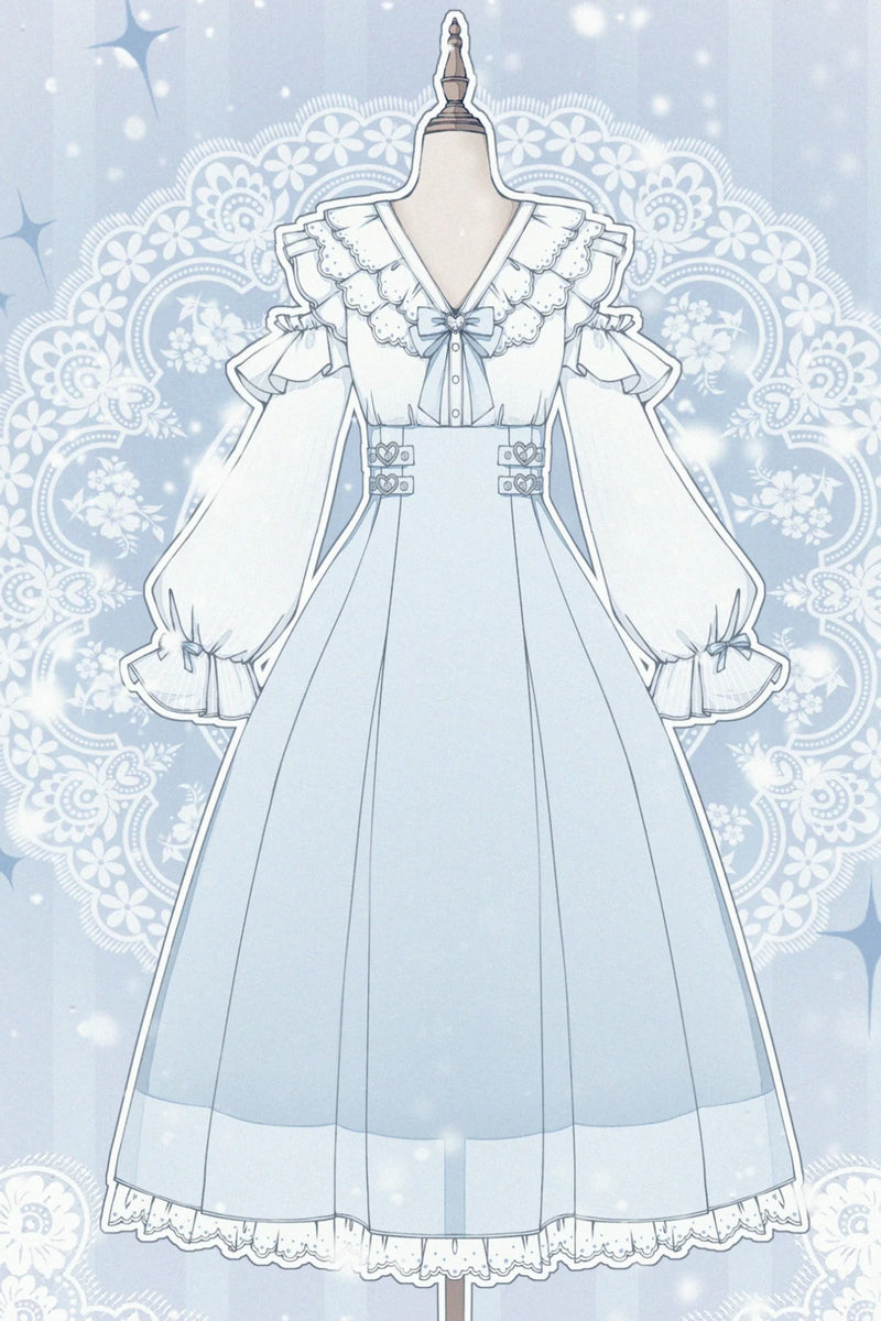 Ruffled Long Dress