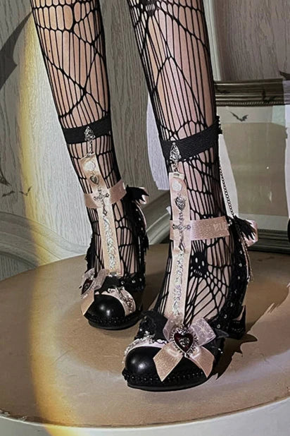 Halloween Dark Gothic Magic Mirror Lolita Heels