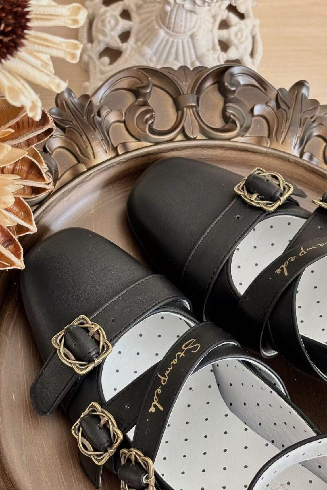 Retro Lolita Square Heel Shoes