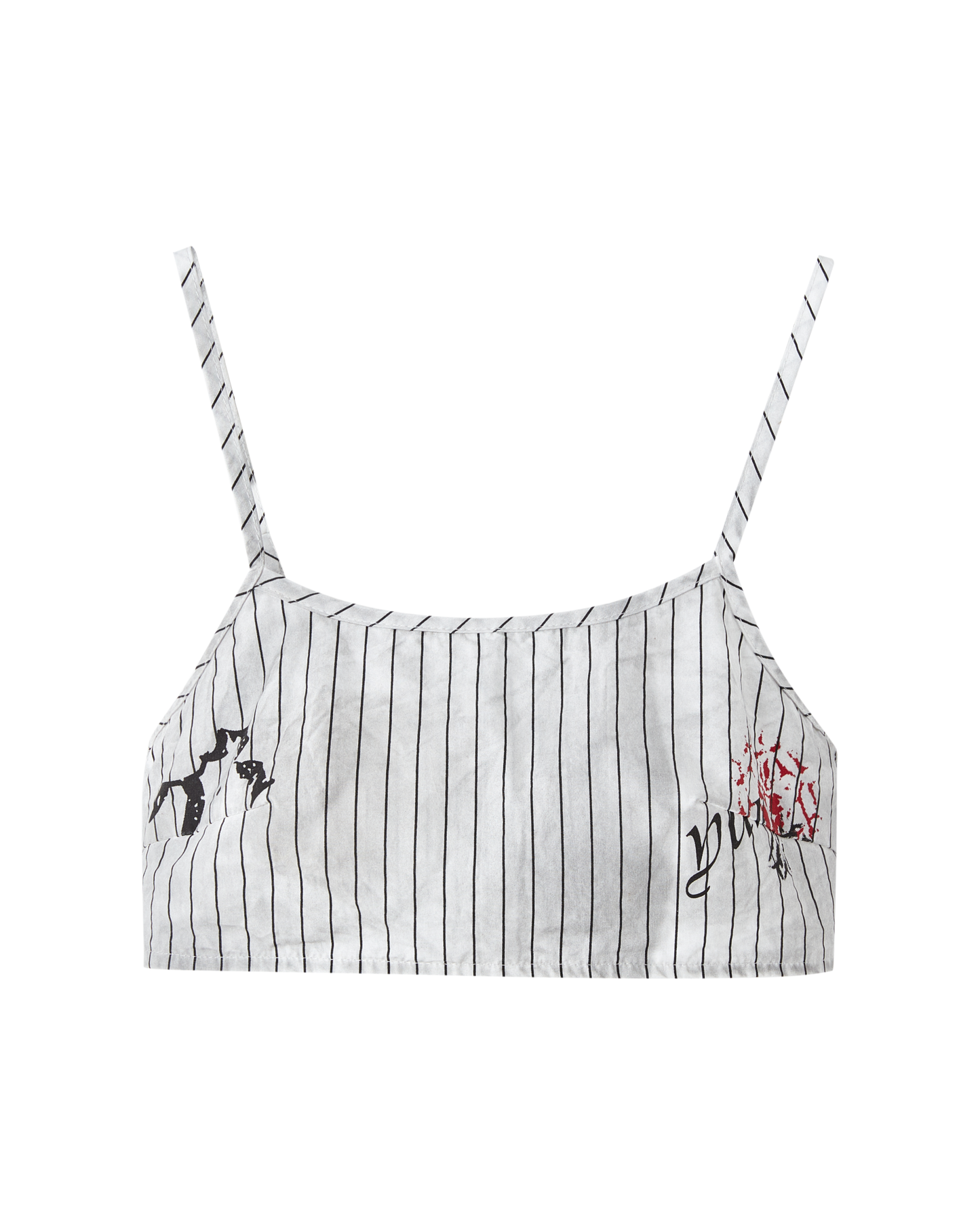 Graffiti Stripe Shirt + Camisole Vest