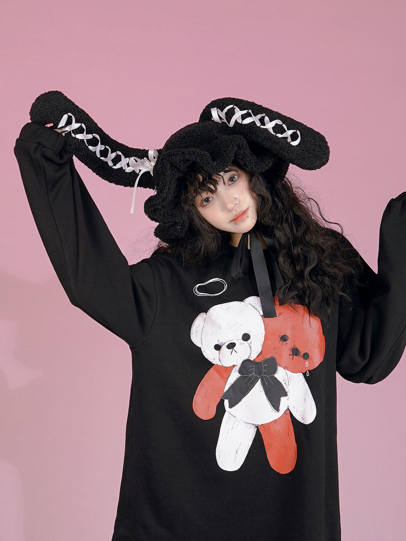 Lace-up Rabbit Snow Hat