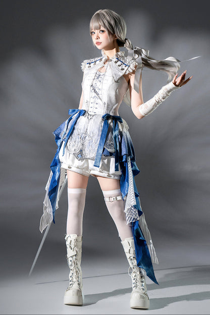[pre-order] Prince Mode Suspender Skirt + Shorts + Shawl