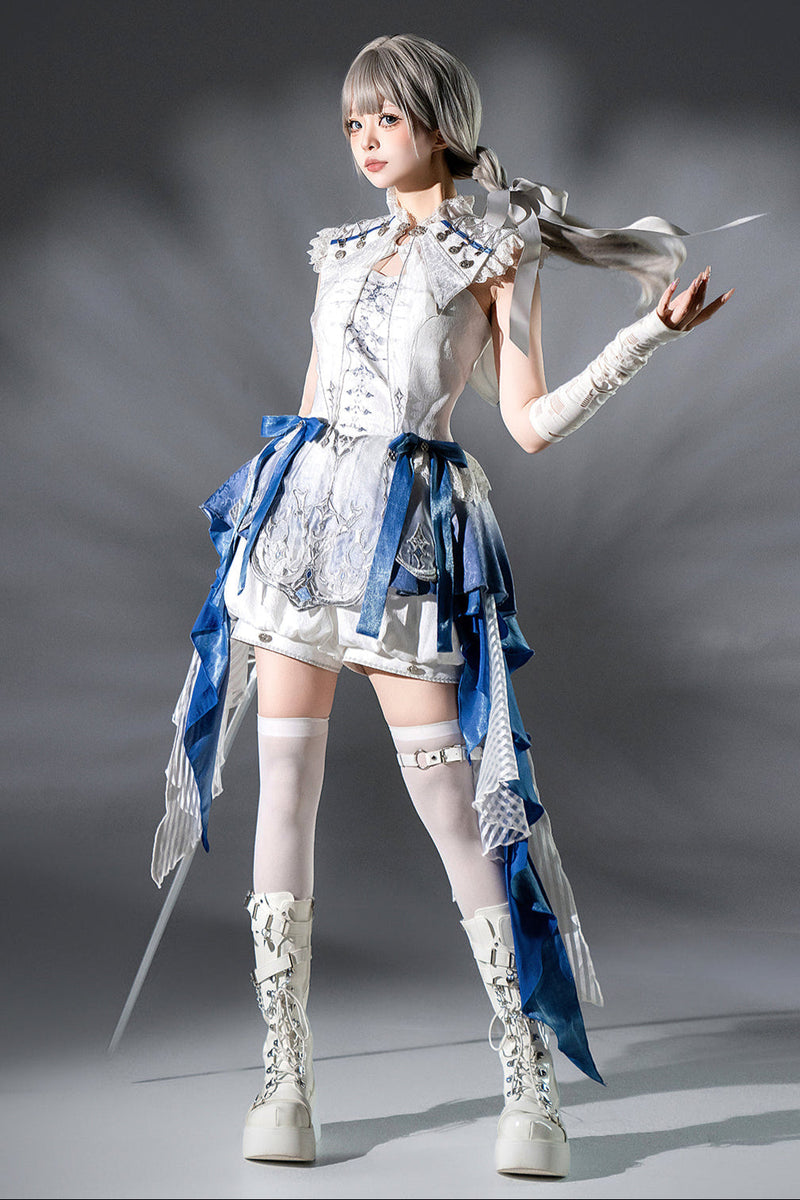 [pre-order] Prince Mode Suspender Skirt + Shorts + Shawl