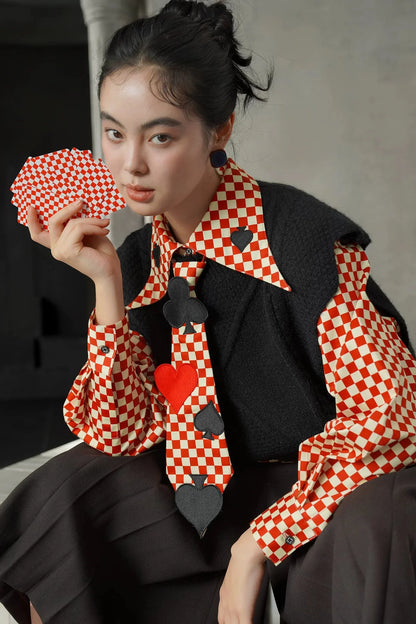 Retro Mode Dark Knit Vest